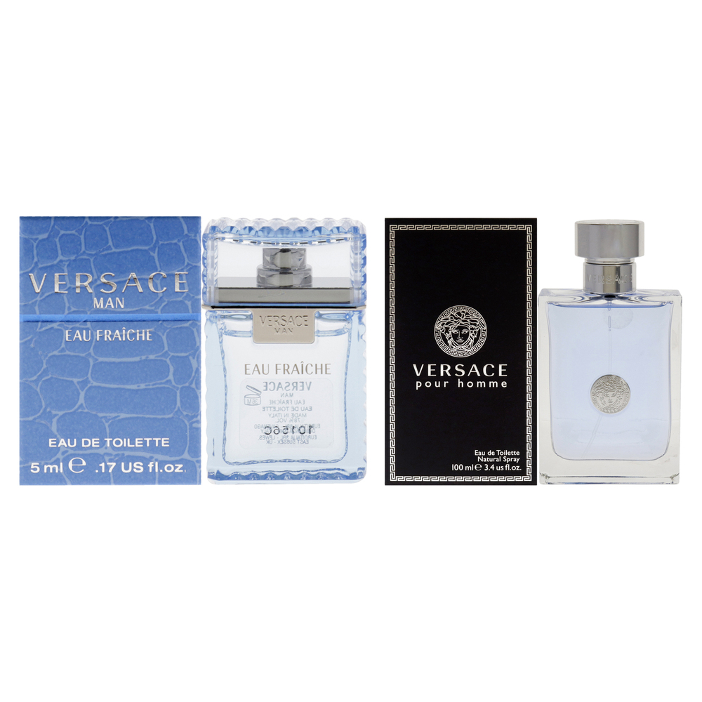 Versace Man Eau Fraiche Pour Homme Kit by Versace for Men - 2 Pc Kit